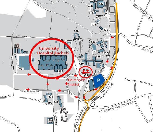 Location Plan of the Helmholtz-Institute
